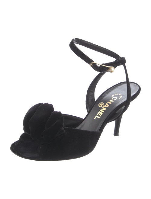 Chanel 2002 Interlocking CC Logo Slingback Sandals