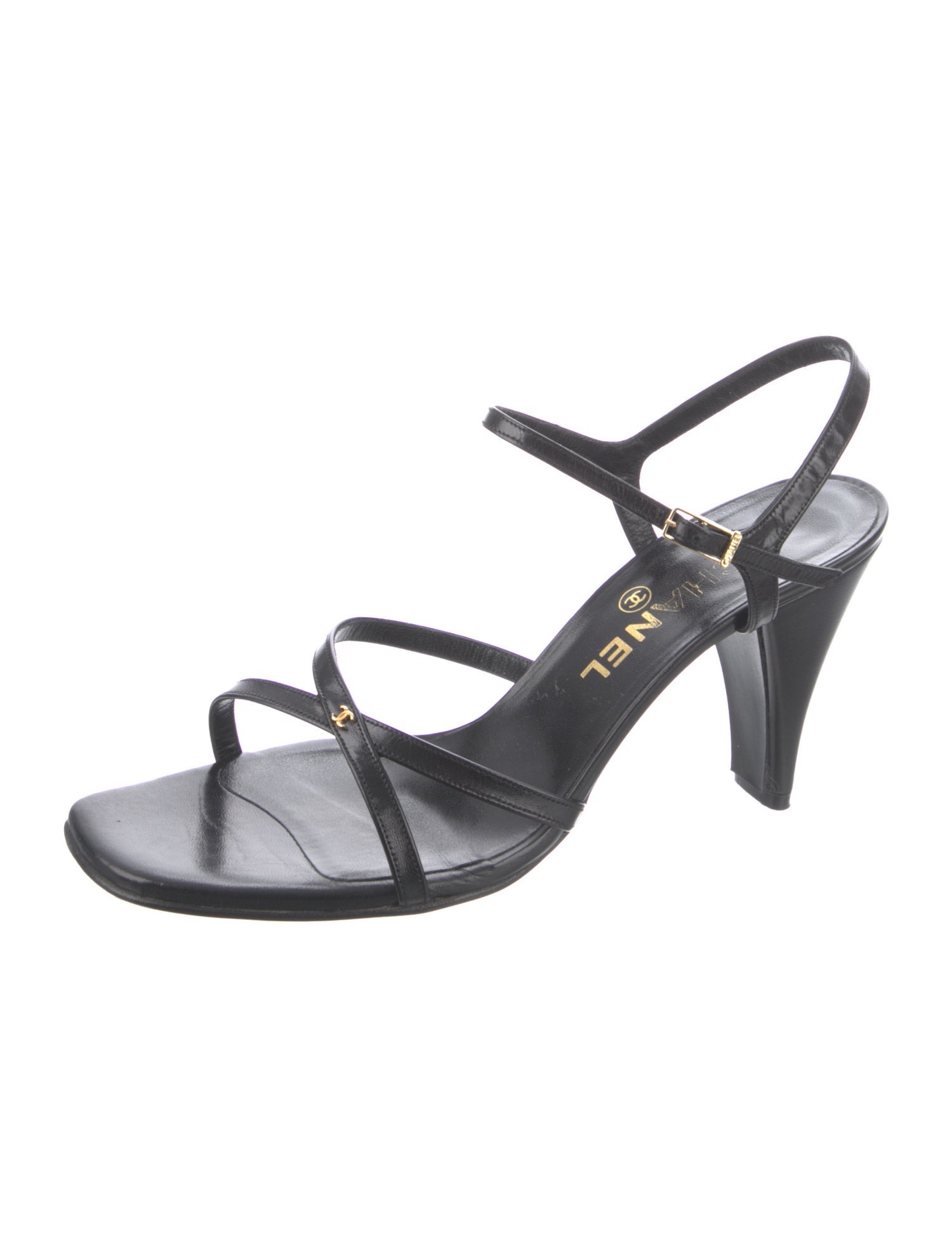 Chanel 1999 Interlocking CC Logo Sandals