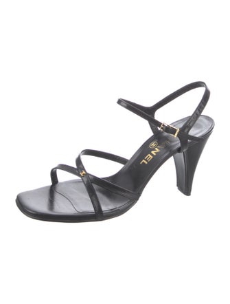 Chanel 1999 Interlocking CC Logo Sandals