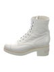 Chanel 2021 Interlocking CC Logo Combat Boots