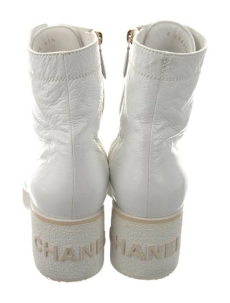 Chanel 2021 Interlocking CC Logo Combat Boots
