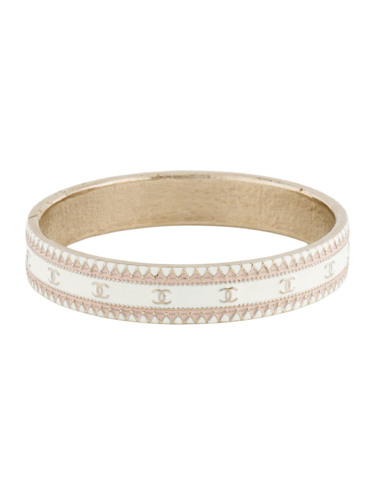 Chanel Enamel Bangle Bracelet