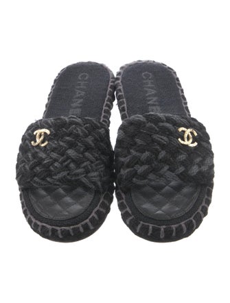 Chanel 2022 Interlocking CC Logo Slides