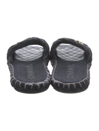 Chanel 2022 Interlocking CC Logo Slides
