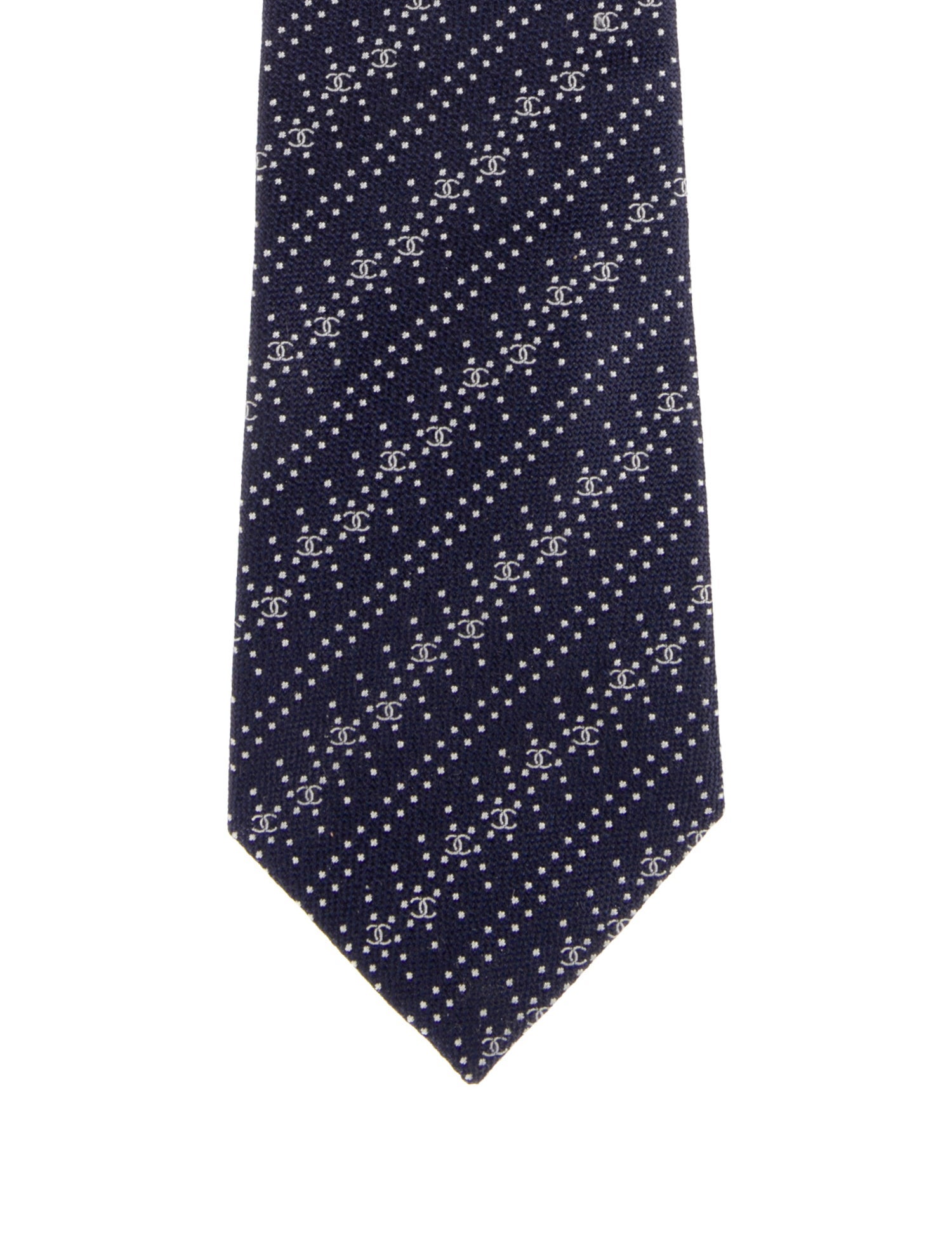 Chanel Silk Patterned Tie