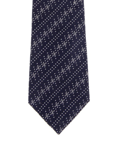 Chanel Silk Patterned Tie