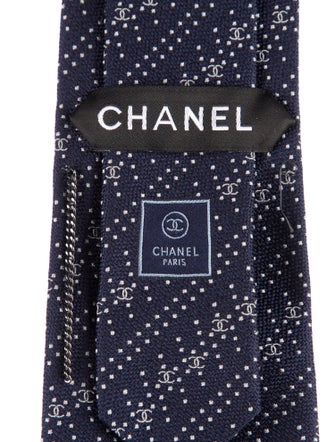 Chanel Silk Patterned Tie