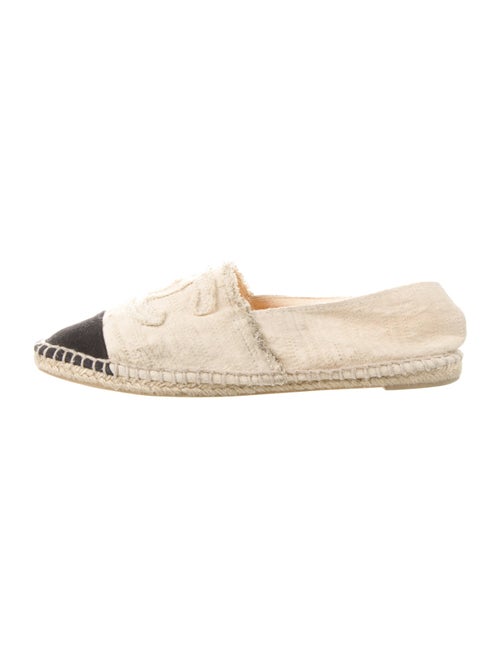 Chanel Interlocking CC Logo Canvas Espadrilles