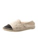 Chanel Interlocking CC Logo Canvas Espadrilles