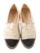 Chanel Interlocking CC Logo Canvas Espadrilles