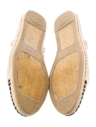 Chanel Interlocking CC Logo Canvas Espadrilles