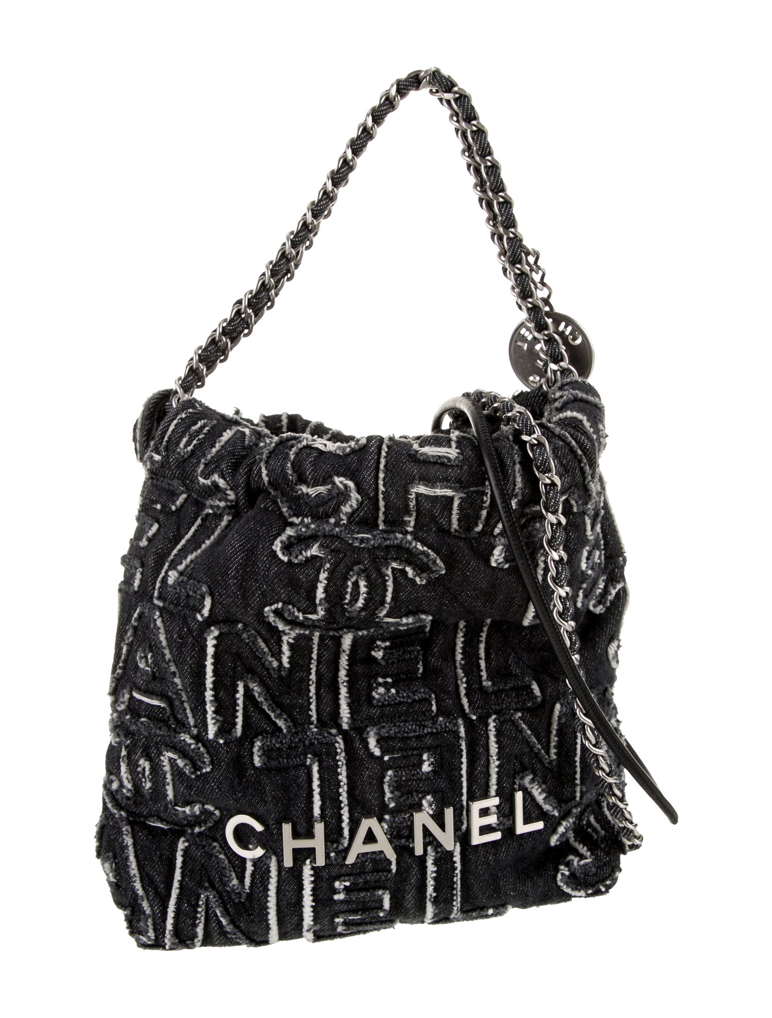 Chanel 2024 Mini Denim Patchwork 22 Hobo