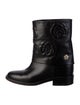 Chanel 2016 Camellia Accent Moto Boots