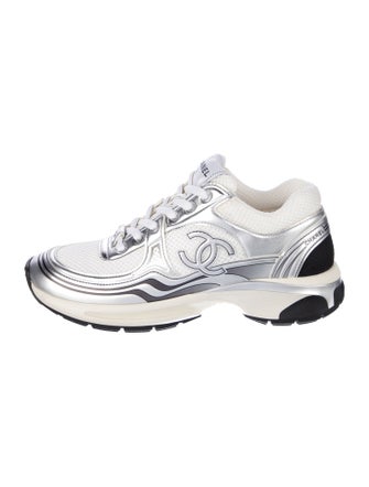 Chanel Interlocking CC Logo Mesh Chunky Sneakers