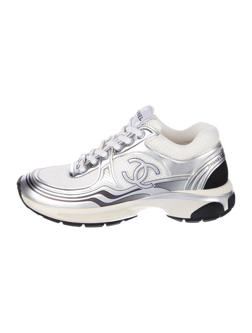 Chanel Interlocking CC Logo Mesh Chunky Sneakers