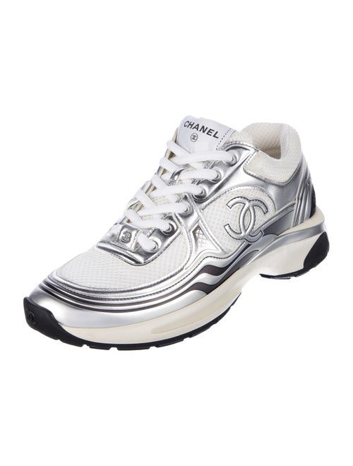 Chanel Interlocking CC Logo Mesh Chunky Sneakers