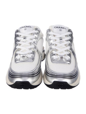 Chanel Interlocking CC Logo Mesh Chunky Sneakers