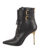 Balmain Leather Lace-Up Boots
