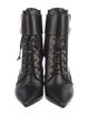Balmain Leather Lace-Up Boots