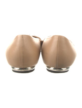 Chanel Interlocking CC Logo Leather Ballet Flats