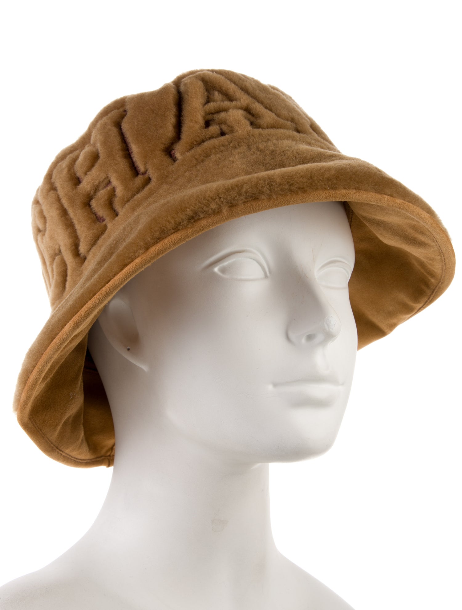 ハット GANNI Woman Hat Brown A6658 943 Ganni Plaid Bucket Hat - Blue Hats, Accessories - WZG76164