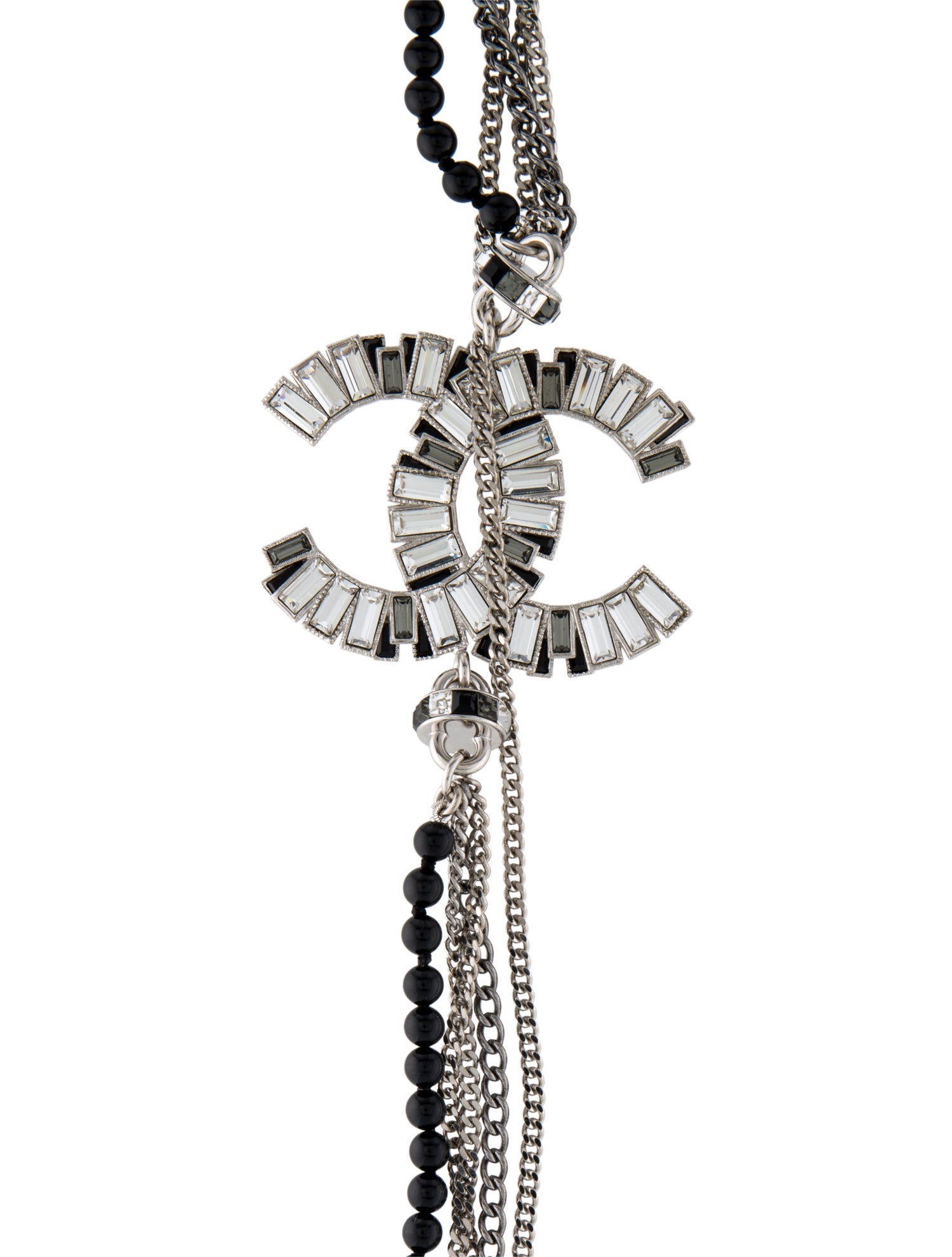 Chanel Strass & Bead CC Multistrand Necklace