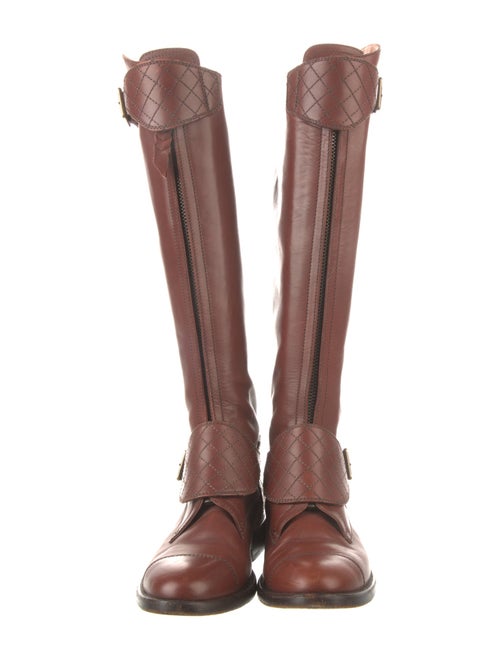 Chanel 2012 Interlocking CC Logo Riding Boots