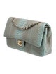 Chanel Classic Medium Python Double Flap Bag
