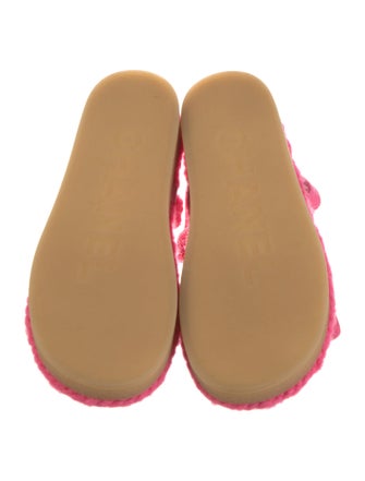 Chanel 2021 Interlocking CC Logo Slingback Sandals