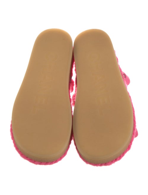 Chanel 2021 Interlocking CC Logo Slingback Sandals