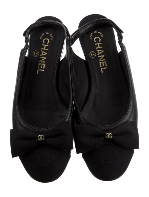 Chanel 2024 Interlocking CC Logo Slingback Flats