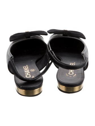 Chanel 2024 Interlocking CC Logo Slingback Flats
