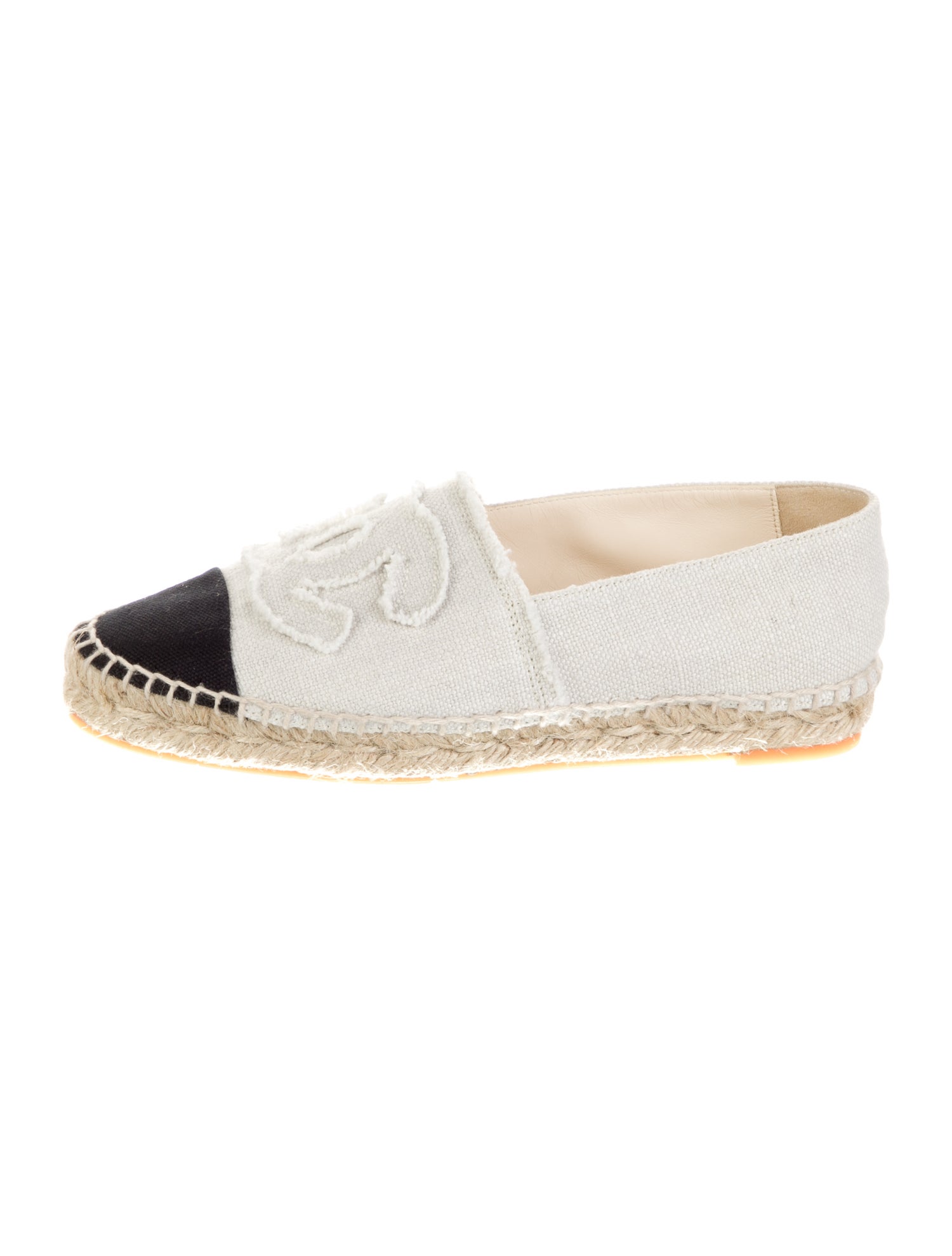 Chanel Interlocking CC Logo Canvas Espadrilles