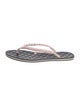 Chanel Interlocking CC Logo Leather Flip Flops