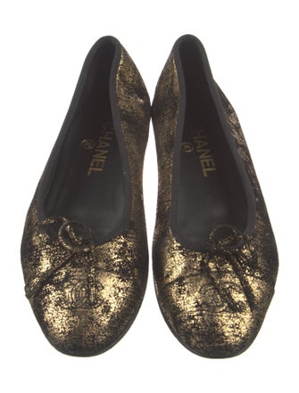Chanel 2018 Interlocking CC Logo Ballet Flats