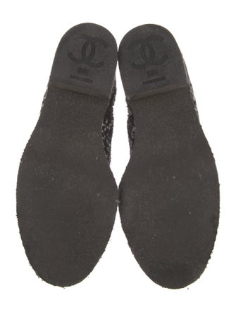 Chanel 2014 Interlocking CC Logo Combat Boots