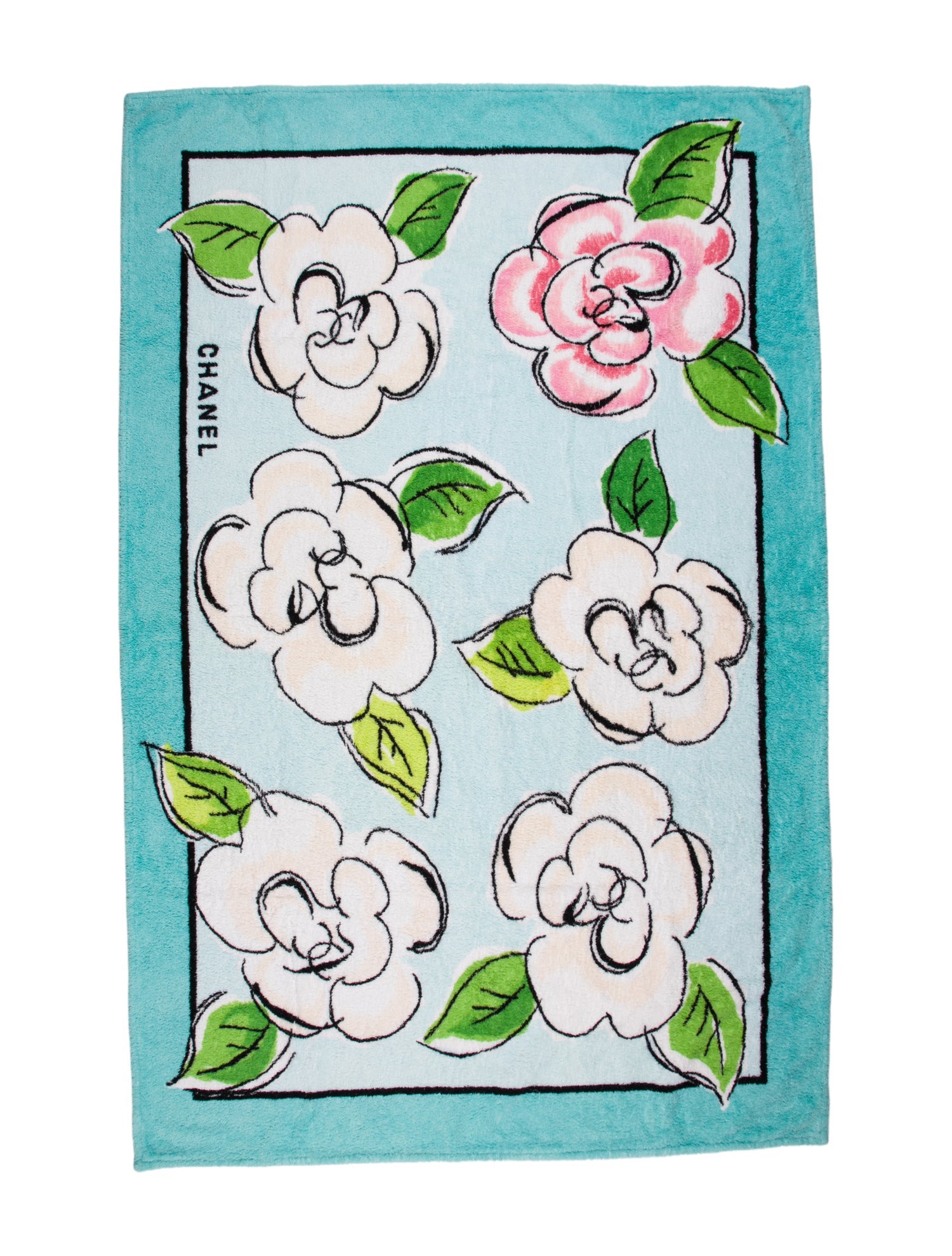 Chanel Floral Beach Towel