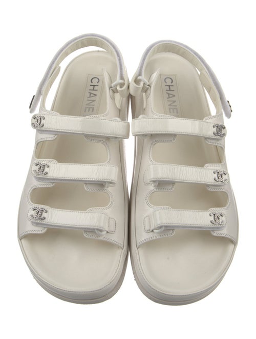 Chanel 2024 Interlocking CC Logo Slingback Sandals