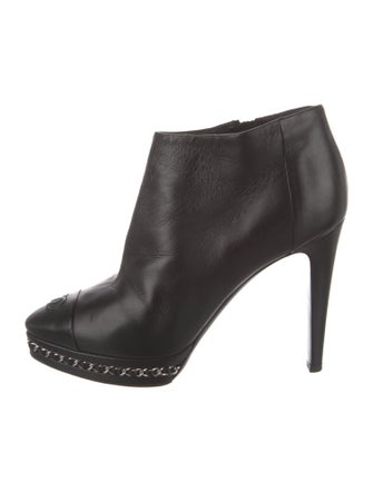 Chanel 2014 Interlocking CC Logo Boots