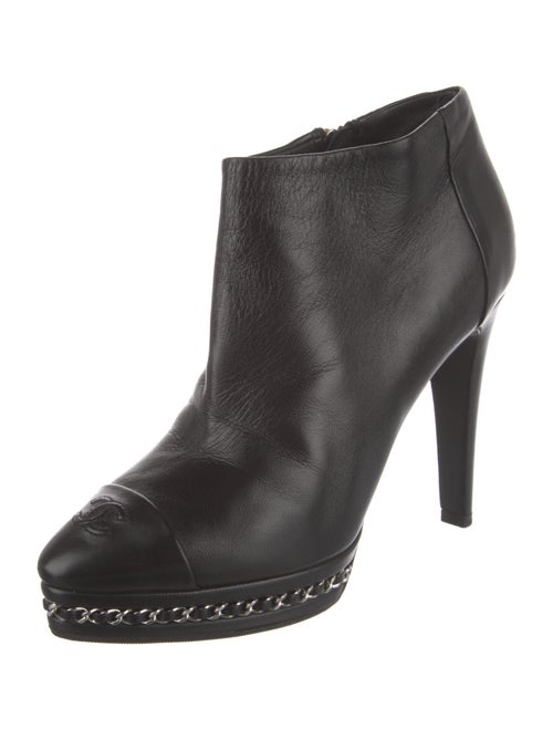 Chanel 2014 Interlocking CC Logo Boots