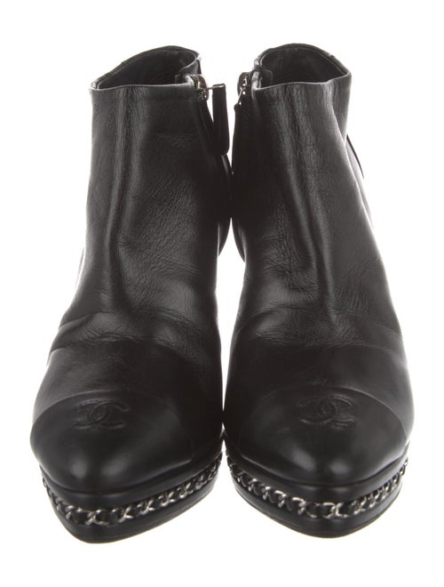 Chanel 2014 Interlocking CC Logo Boots