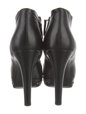 Chanel 2014 Interlocking CC Logo Boots