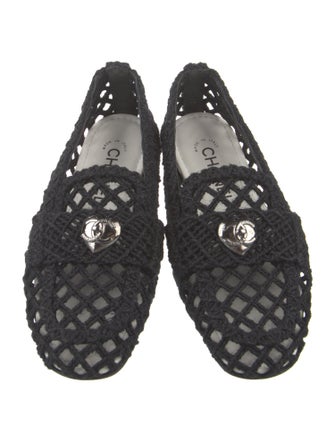 Chanel 2023 Interlocking CC Logo Ballet Flats