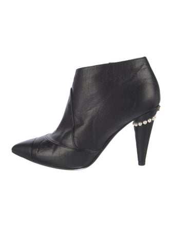 Chanel Interlocking CC Logo Leather Boots