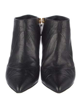 Chanel Interlocking CC Logo Leather Boots