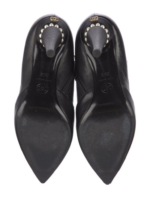 Chanel Interlocking CC Logo Leather Boots