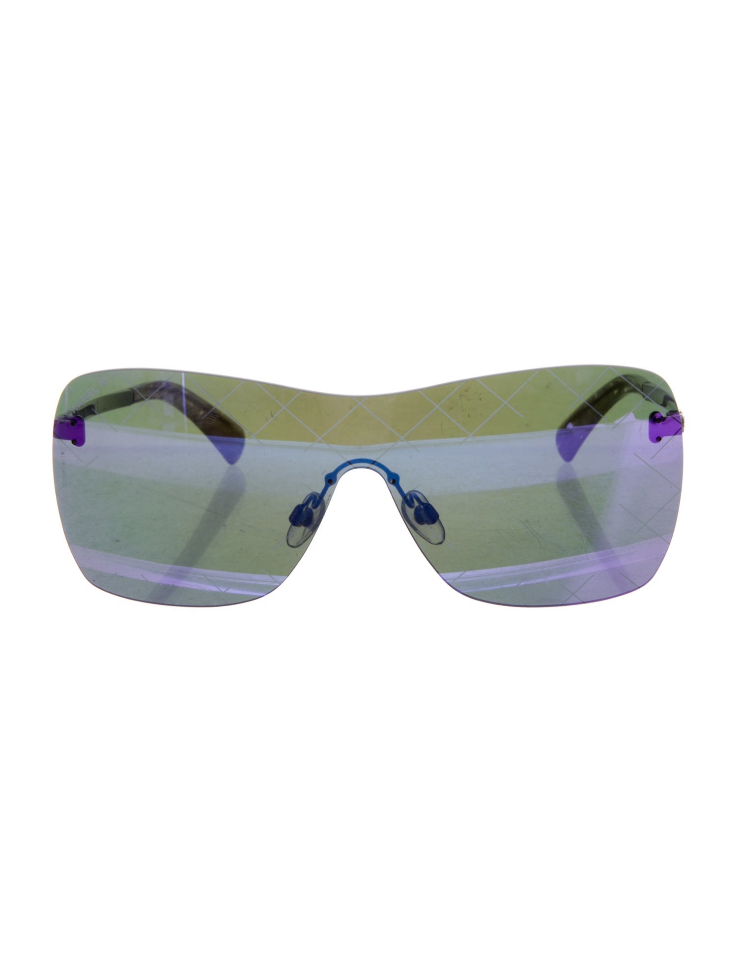 Chanel Interlocking CC Logo Shield Sunglasses