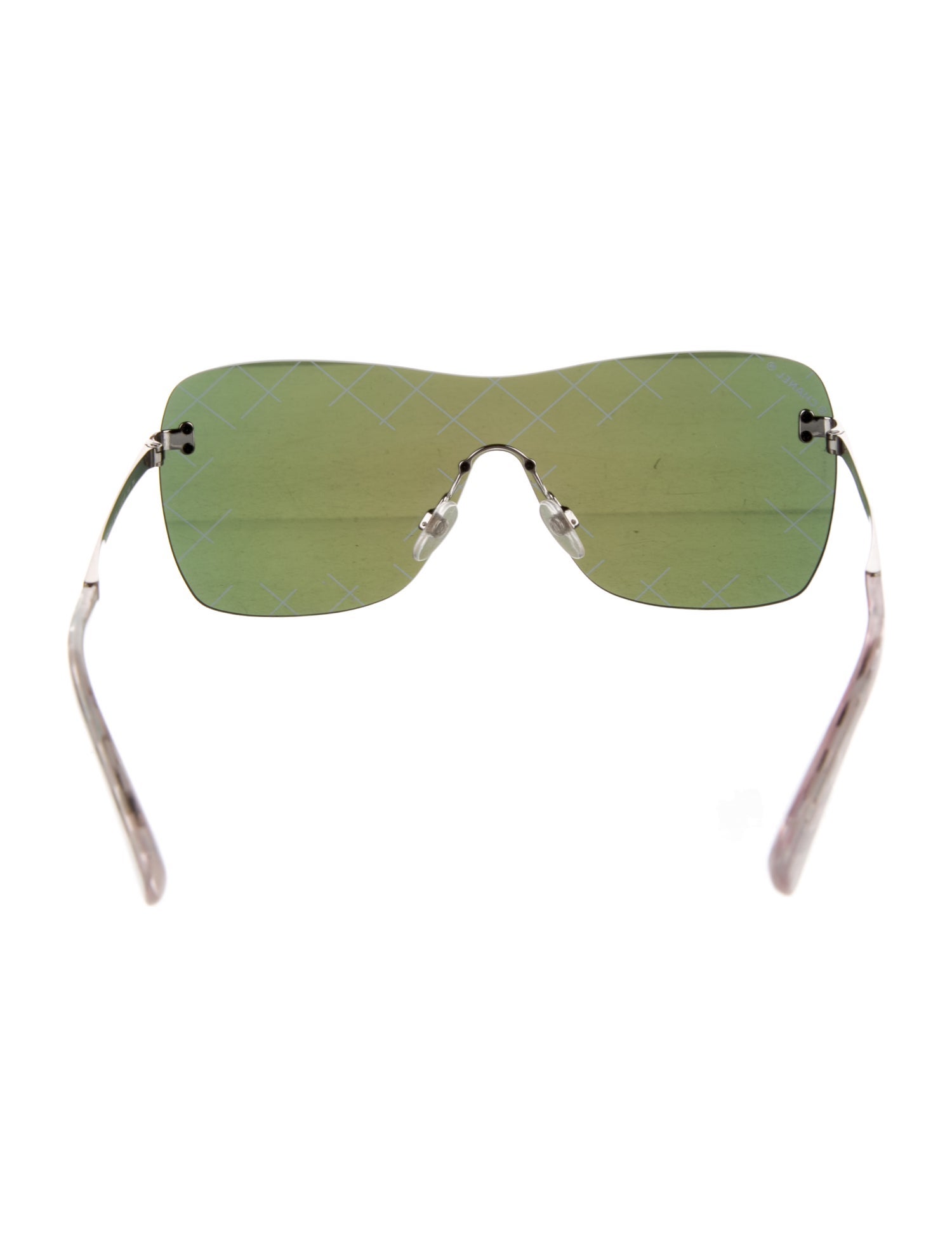 Chanel Interlocking CC Logo Shield Sunglasses