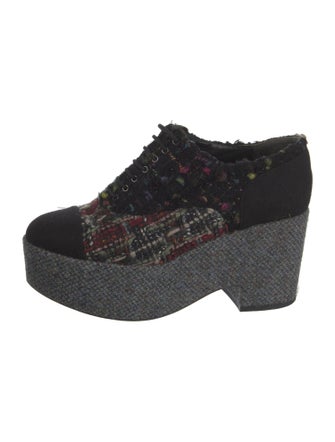 Chanel Tweed Printed Oxfords