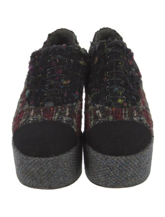 Chanel Tweed Printed Oxfords